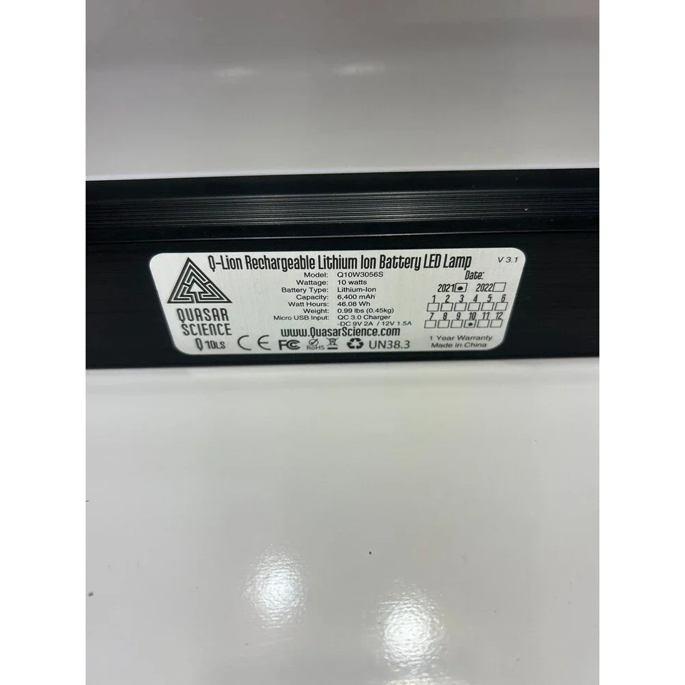 Quasar Science Q-Lion Q10 Lithium Ion Battery 10W Bi-Color LED Lamp, 12